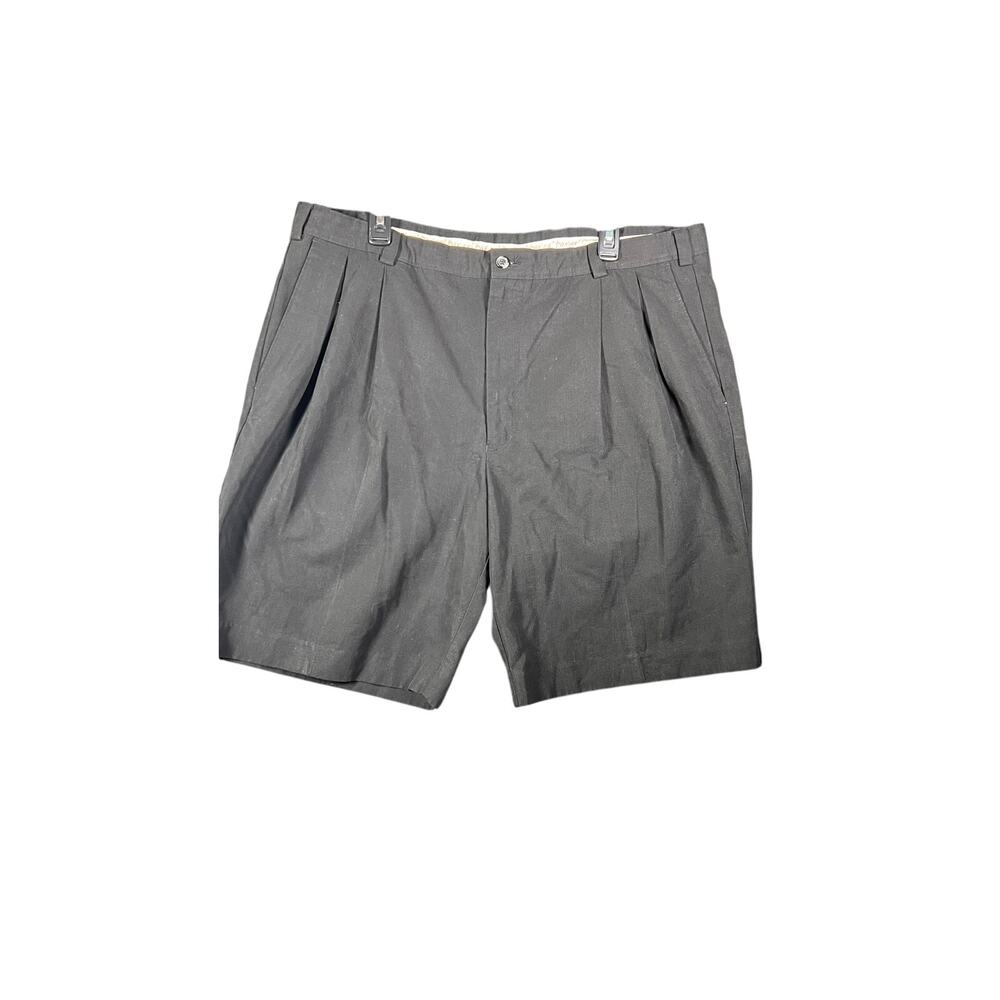 Boca Classics Black Shorts Men’s Size 42 100% Cotton Pleated Casual Classic Fit